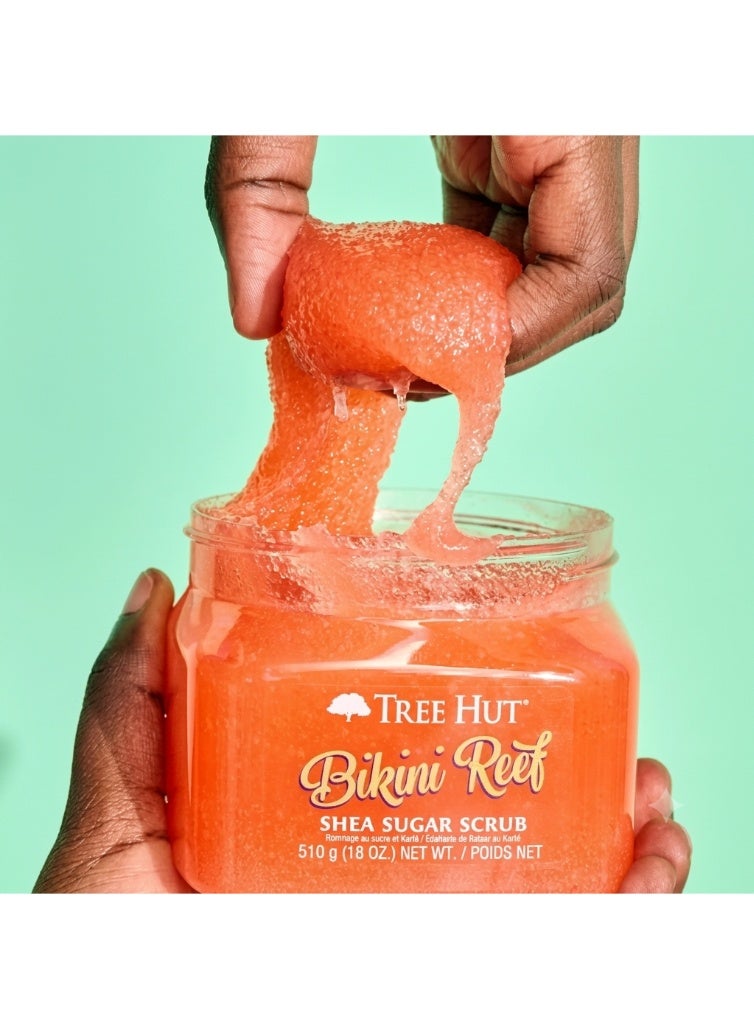 Tree Hut Bikini Reef Shea Sugar Scrub - 18 oz Ultra Hydrating Exfoliating Body Scrub - Image 2