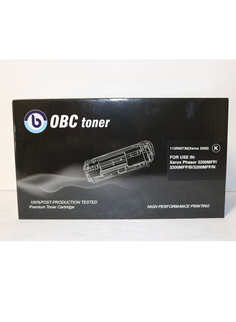 OBC Compatible Black Laser Toner Cartridge Replacement for Xerox 3200 113R00730 Prints up to 7000 pages in professional quality - Image 1