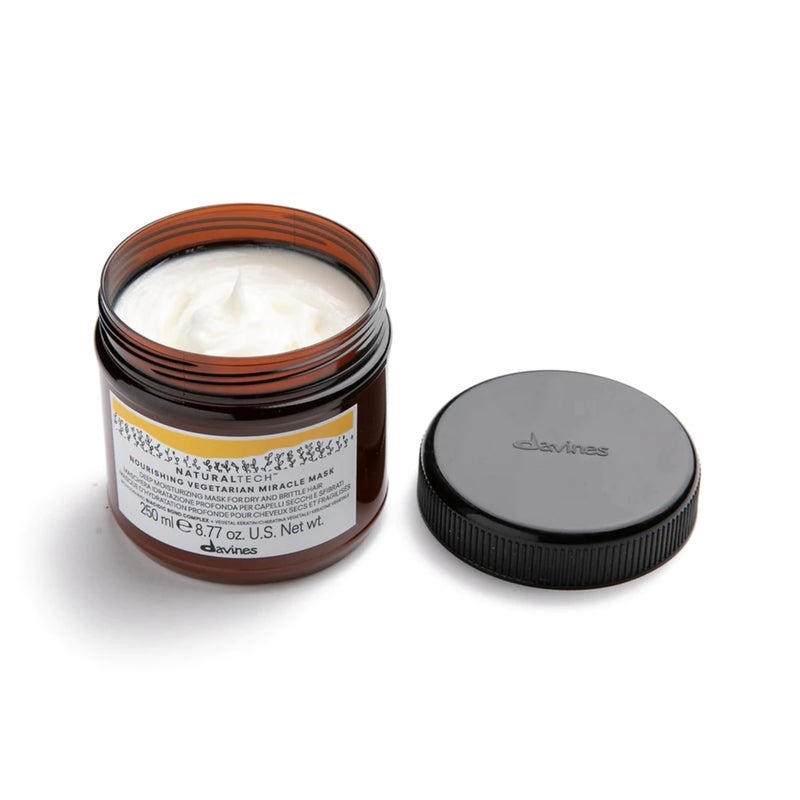Davines Naturaltech NOURISHING Vegetarian Miracle Mask, Deep Moisturizing For Dry And Brittle Hair, 8.77 Fl. Oz. - Image 5