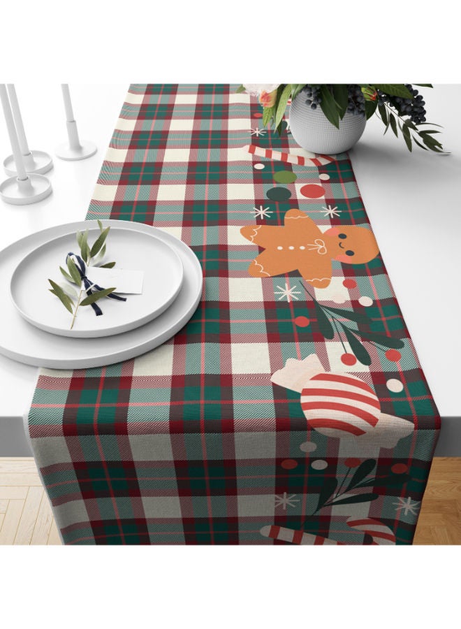 هوم برينت مفرش مخملي لعيد الميلاد من شأنه أن يشكل إضافة رائعة لمنزلك الذي يتميز بطابع الأعياد