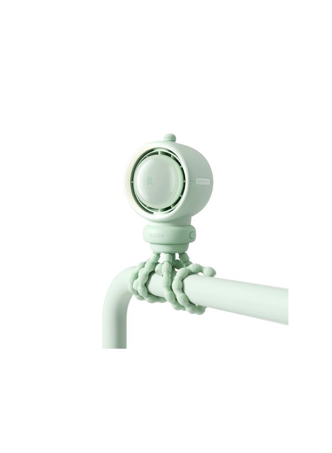 جيسيو لايف مروحة عربة أطفال جيسولايف Life2، بطارية 4000 مللي أمبير/ساعة، 5 سرعات - أخضر - Image 1