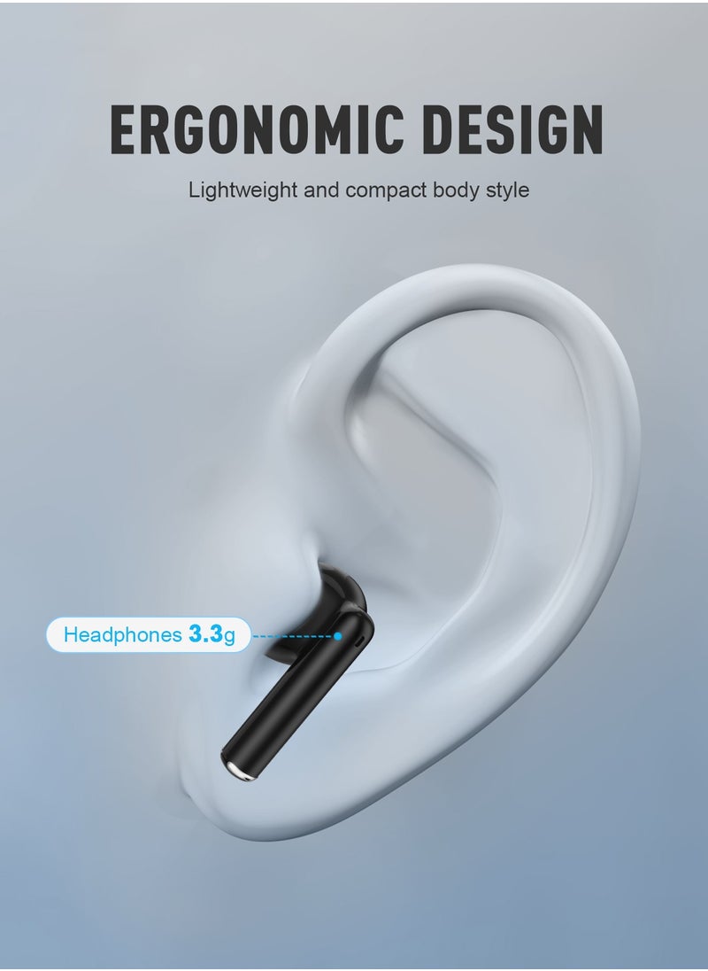 ZIPFORCE - ZIPFORCE True Wireless Earbuds, In-Ear Bluetooth 5.3 Headphones 4-Mics ENC Clear Call, Bluetooth Earbuds Touch Control, IPX6 Waterproof TWS, Light-Weight Earphones - Image 1