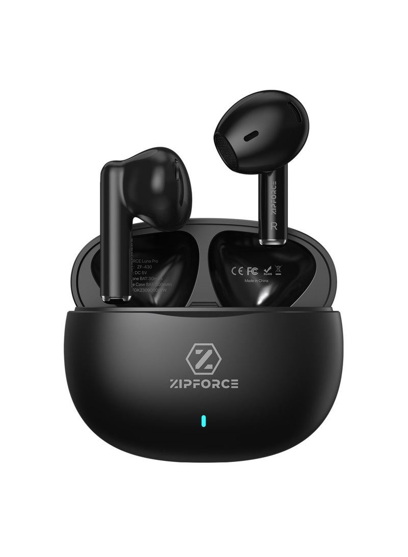 ZIPFORCE True Wireless Earbuds, In-Ear Bluetooth 5.3 Headphones 4-Mics ENC Clear Call, Bluetooth Earbuds Touch Control, IPX6 Waterproof TWS, Light-Weight Earphones - Image 1