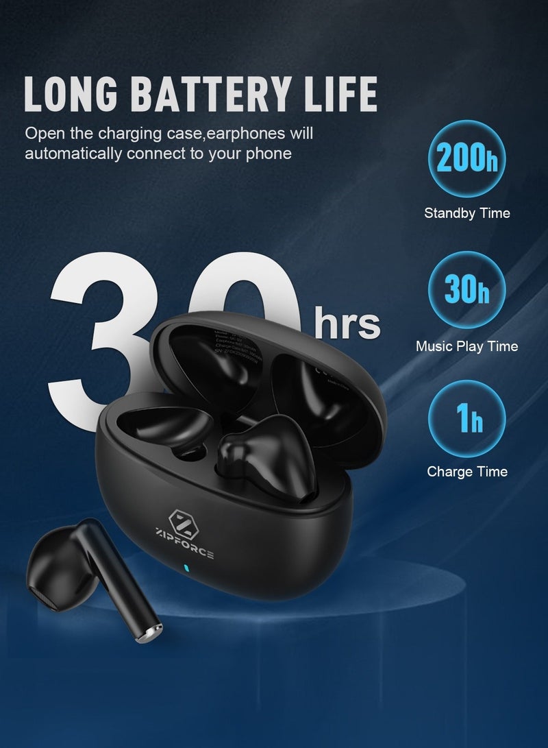 ZIPFORCE True Wireless Earbuds, In-Ear Bluetooth 5.3 Headphones 4-Mics ENC Clear Call, Bluetooth Earbuds Touch Control, IPX6 Waterproof TWS, Light-Weight Earphones - Image 5