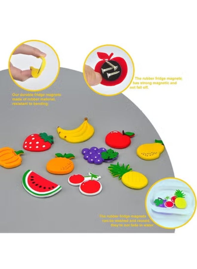fantasize Refrigerator Magnets, 10 Pcs Fridge Magnets for Kids, Fridge Refrigerator Magnets Set, Cute Fruits Cartoon Magnet, Activity Home Kitchen Decoration Accessories Travel Souvenirs - Image 2