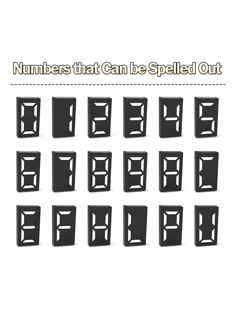 Y&D Solar House Numbers Light, LED Illuminated Address Sign, Waterproof Lighted Number Sign Plaque for Home Yard Street Number, Can Light up the Whole Night  - Image 5