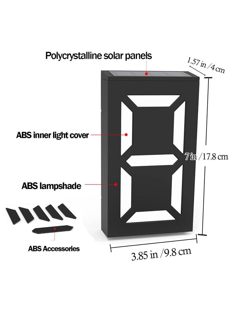 Y&D Solar House Numbers Light, LED Illuminated Address Sign, Waterproof Lighted Number Sign Plaque for Home Yard Street Number, Can Light up the Whole Night  - Image 2