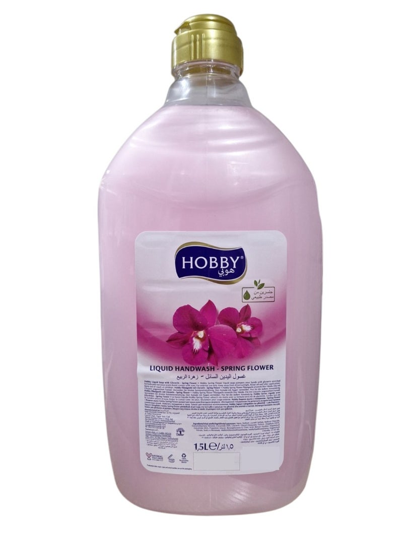 هوبي سائل غسيل اليد زهرة الربيع 1.5 لتر