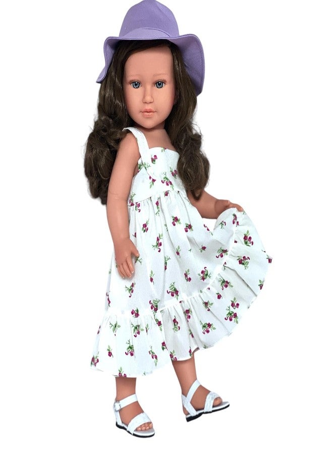 MBD Kennedy and Friends Complete Outfits for 18 Inch Fashion Girl Dolls- 18 Inch Doll Clothes That Fits All 18 Inch Dolls (Lavender Floral Dress) - Image 5