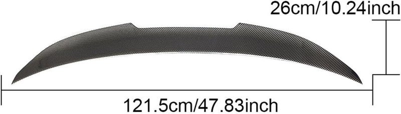 Wivplex Carbon Fiber Rear Trunk Spoiler for BMW 1 Series F52 - Image 2