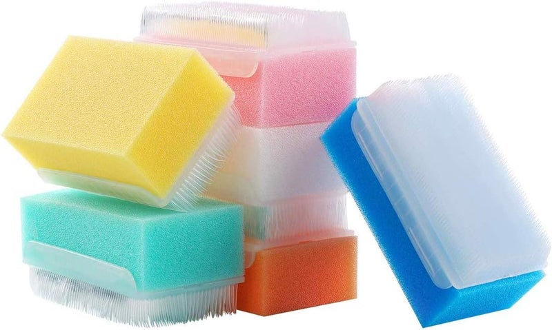 Melonsun 12PCS Sterile Bath Sponge Sensory Brush MELONSUN Baby Bath Scrubber - Image 1