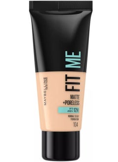 MAYBELLINE NEW YORK Fit Me Matte & Poreless Foundation - 104 Light Ivory  - Image 2