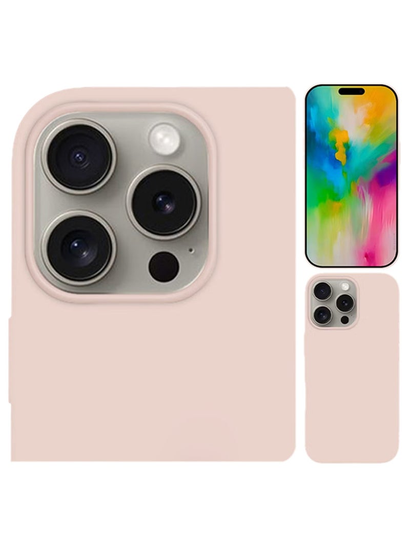 (لـ iPhone 16 Pro) غلاف، غلاف سيليكون رفيع، مغطى بالكامل مضاد للخدش ومقاوم للصدمات - Image 3