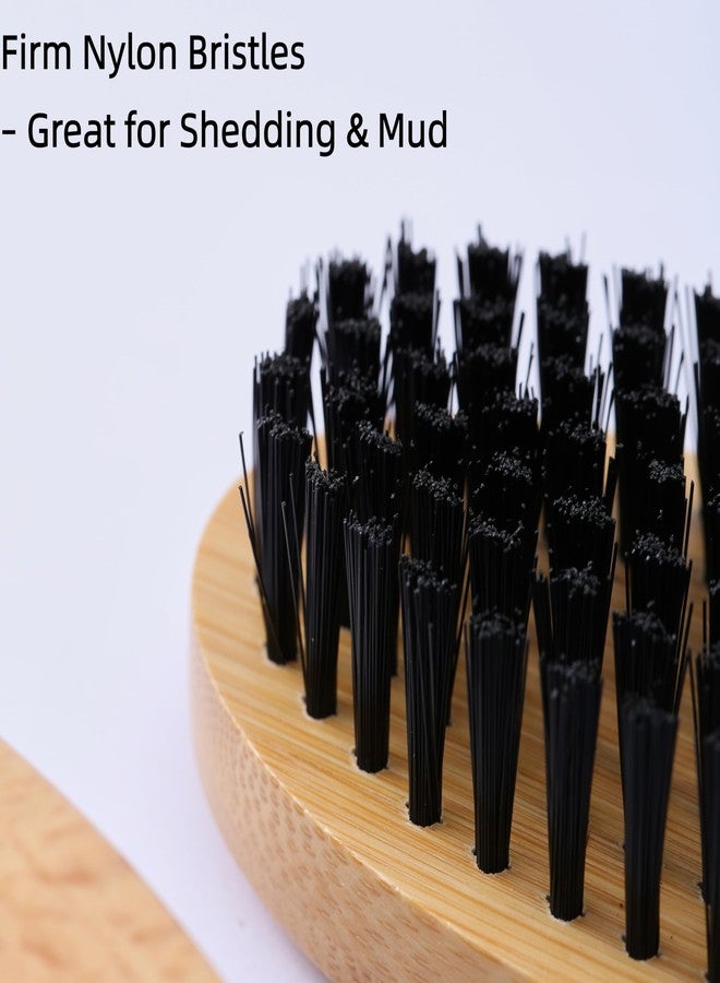 FAQQI Goat Brushes for Grooming 2 Pack, Wooden Livestock Brush Set for Goats, Sheep, Calves, Horses, Dogs and Pigs, Soft Boar Bristle and Firm Nylon Body Brushes for Shedding, Face and Leg Care - Image 5