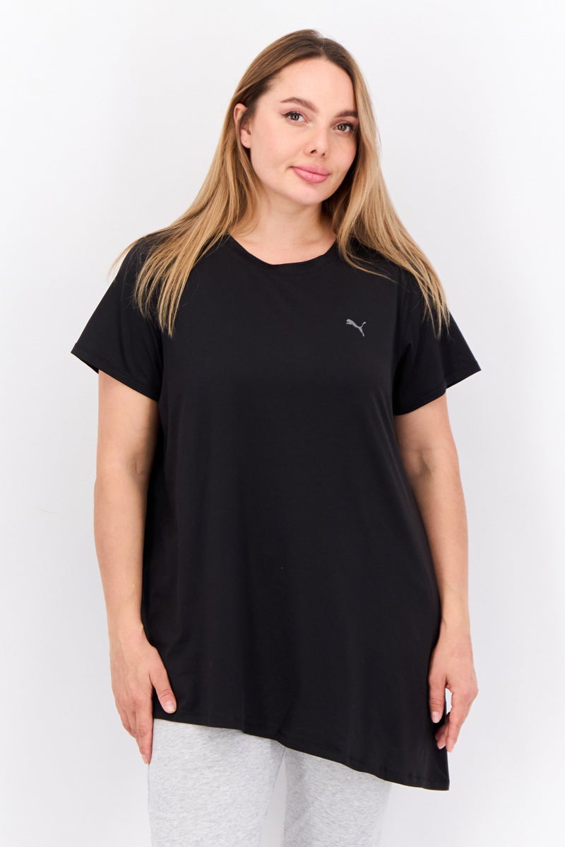 PUMA Women Sportswear Fit Short Sleeve Outdoor T-Shirts, Black  - Image 1