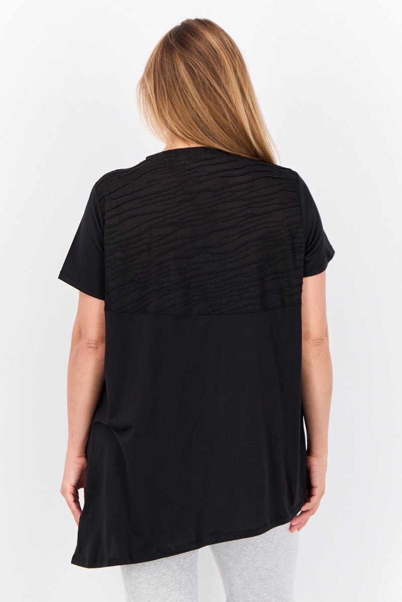 PUMA Women Sportswear Fit Short Sleeve Outdoor T-Shirts, Black  - Image 3