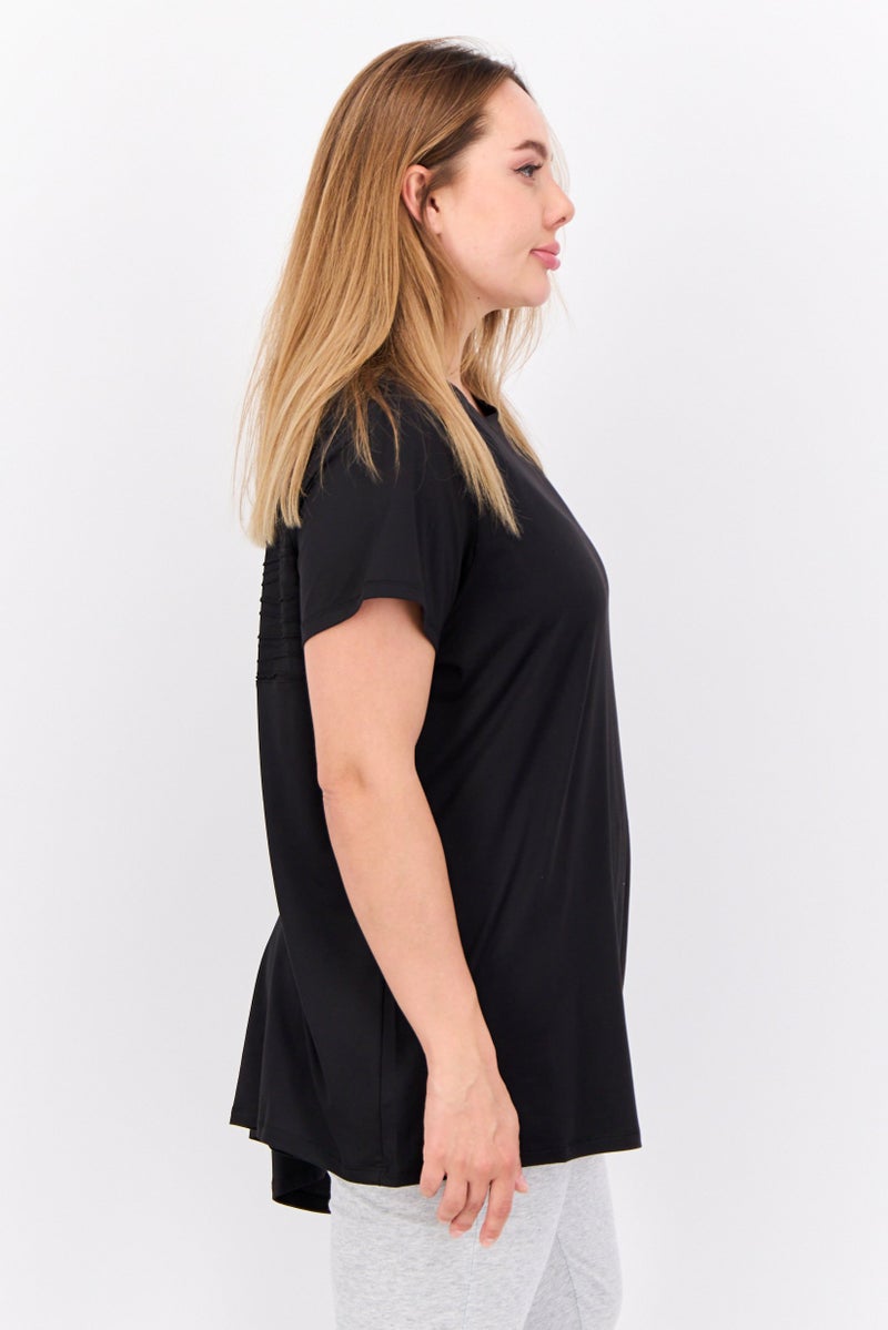 PUMA Women Sportswear Fit Short Sleeve Outdoor T-Shirts, Black  - Image 2