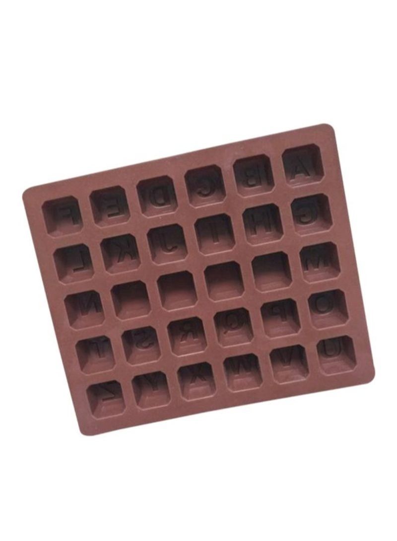 نيبمينينت تسوق شاربدو وقالب شوكولاتة بتصميم 26 حرفاً بلون القهوة 17.9x15.2x1.6سم أونلاين في الإمارات - Image 2