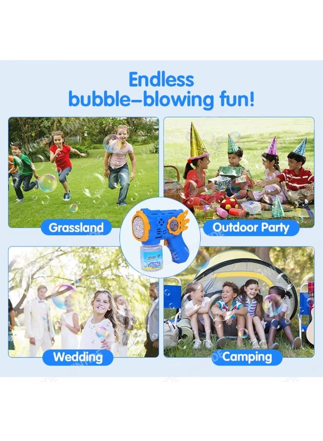 12-Hole Automatic Light-Up Bubble Gun for Kids – Electric Bubble Blaster Toy for Outdoor Summer Fun - Image 4