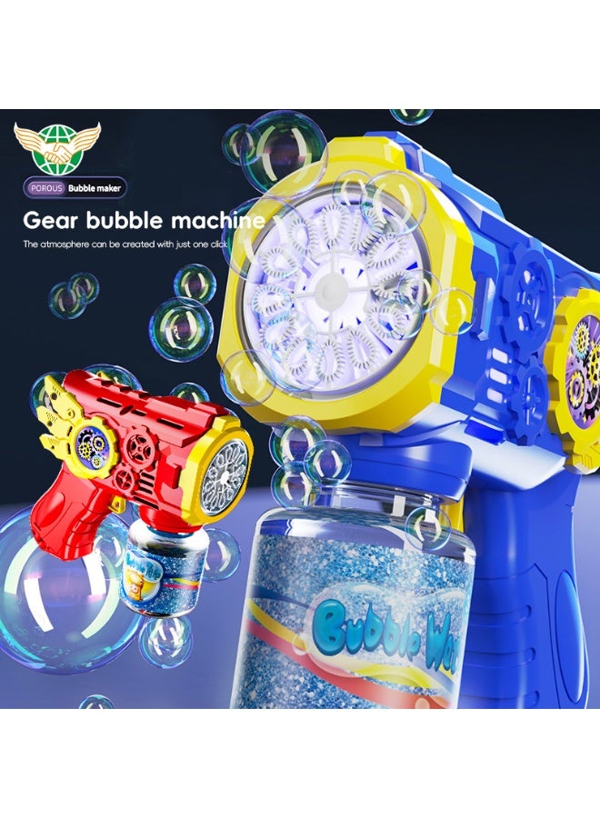 12-Hole Automatic Light-Up Bubble Gun for Kids – Electric Bubble Blaster Toy for Outdoor Summer Fun - Image 5