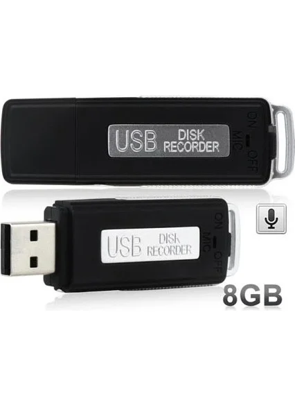 Lisinya USB Memory with Voice Recording Feature 8 GB