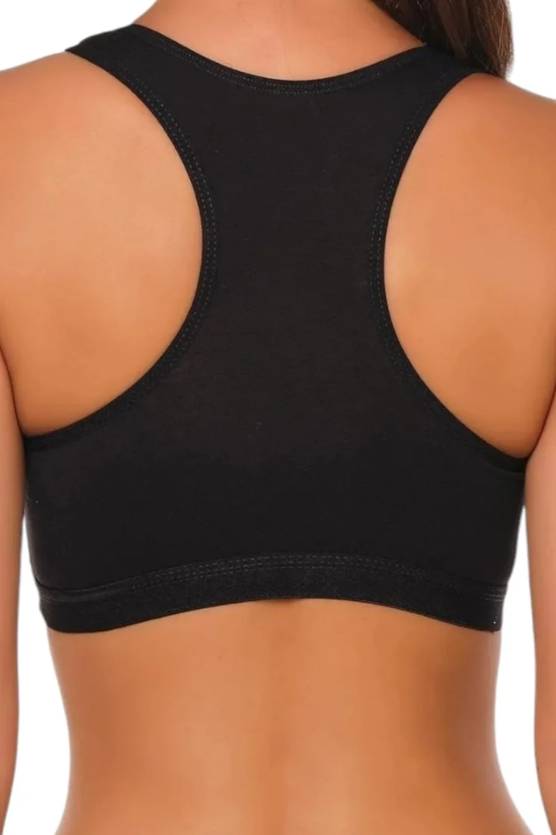 Tezzgelsin Women's Thick Strap Padded Rambo Bustier Sports Undershirt 3 Piece Set
