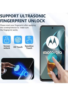 Houmt Motorola Moto G05 Tempered Glass 9H Hardness Full Covered Crystal Clear Glass With 3-Pack Anti-Fingerprints Screen Protector For Motorola Moto G05  - Image 3