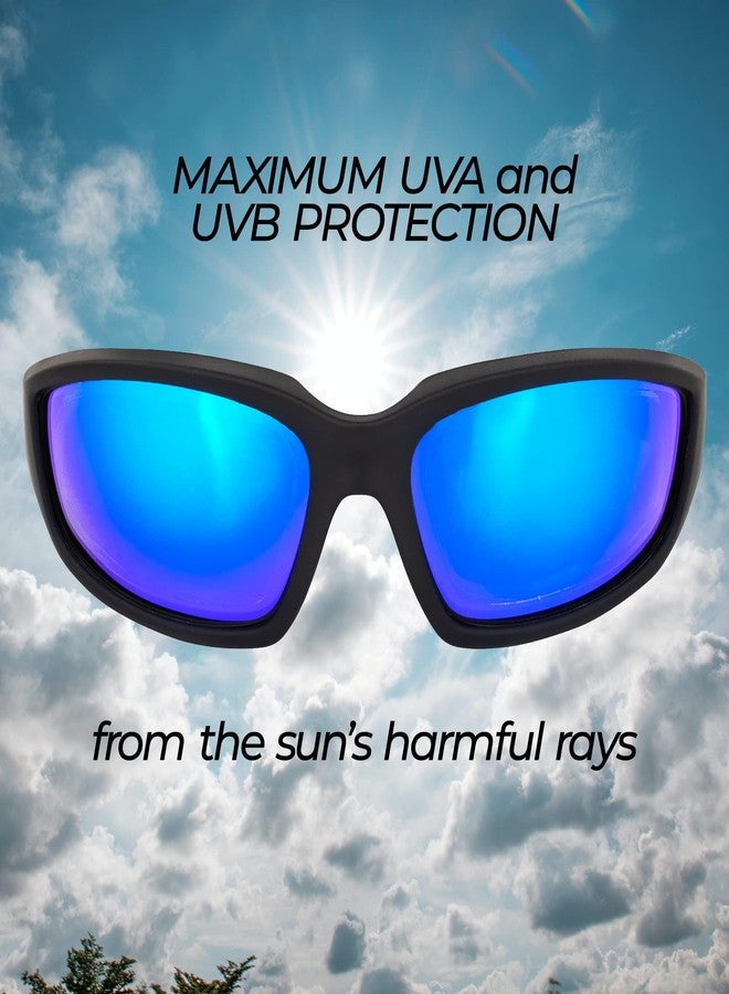 Global Vision Kickback Black Frame with Gtech Blue Lenses - Image 2