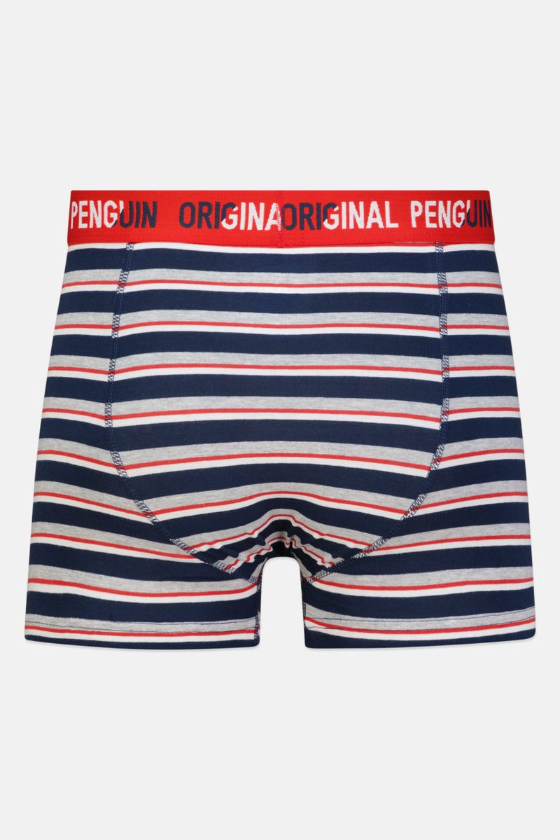 Original Penguin Men 3 Piece Brand Logo Trunks, Multicolor - Image 2