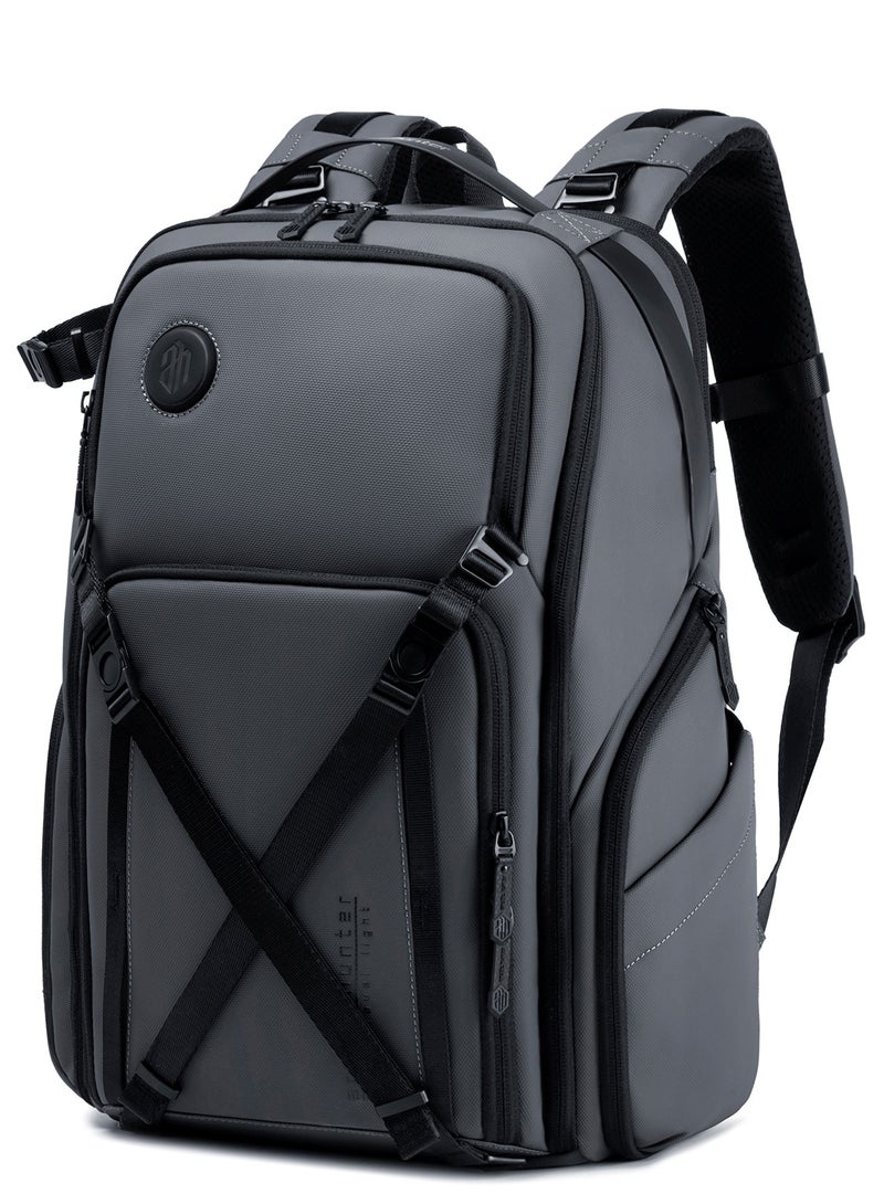 ARCTIC HUNTER Professional Camera Backpack Shock Proof Water Resistant with Separate Laptop Compartment TSA Opening Daypack for Men and Women B00575 Grey - Image 1