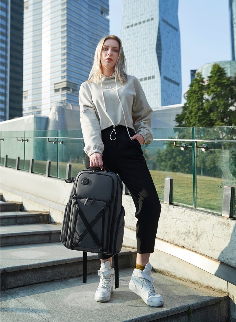 ARCTIC HUNTER Professional Camera Backpack Shock Proof Water Resistant with Separate Laptop Compartment TSA Opening Daypack for Men and Women B00575 Grey - Image 5