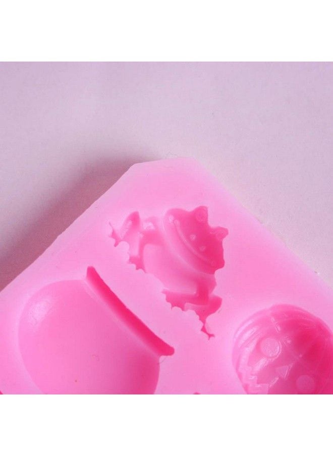 EORTA - Halloween Fondant Mould Silicone Pumpkin/Witch/Frog Mold Cake/Cookie Decoration For Caketopper Cupcake Chocolate Candy Gum Paste Resin Ice Cube Sugarcraft Pink - Image 1