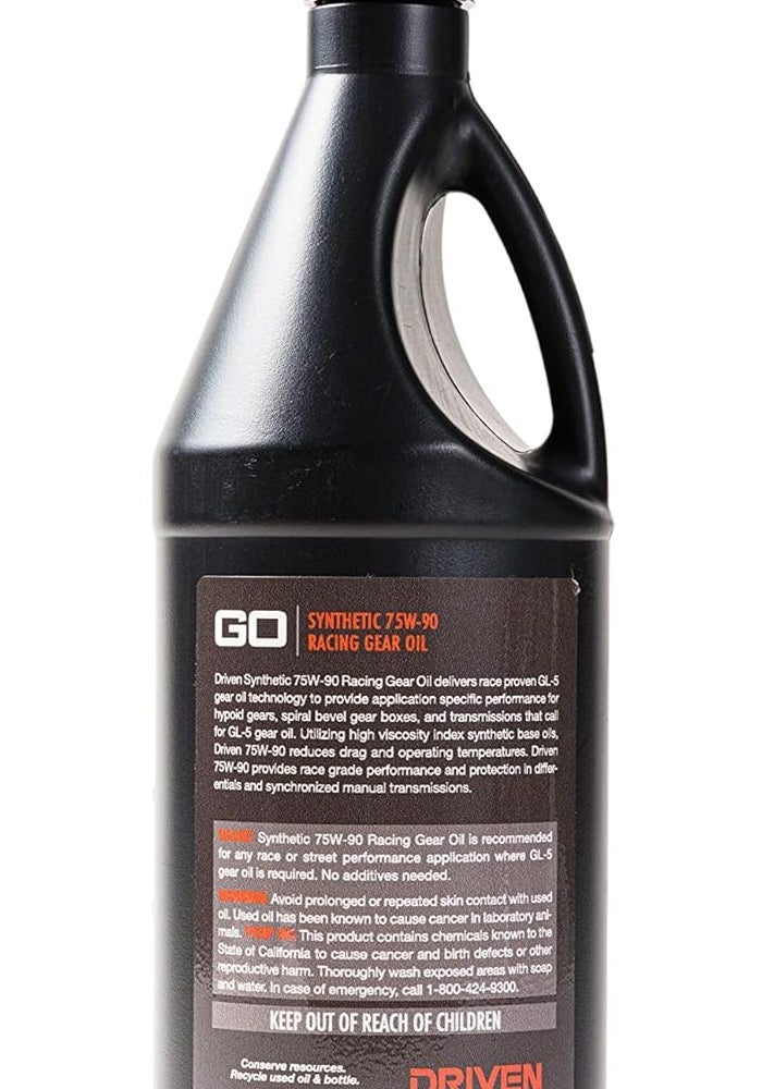 Driven Racing Oil 75W-90 Synthetic Gear Oil - 1 Quart - Image 2