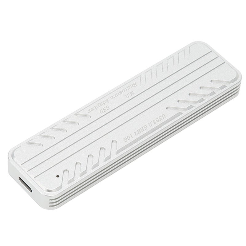 M.2 NVME SSD Enclosure USB3.2 Gen2 10Gbps Aluminum Alloy Shell - Hibernation State External HDD Enclosure Compatible with 2230 2242 2260 2280 SSD for Windows OS X Linux Android - Image 4