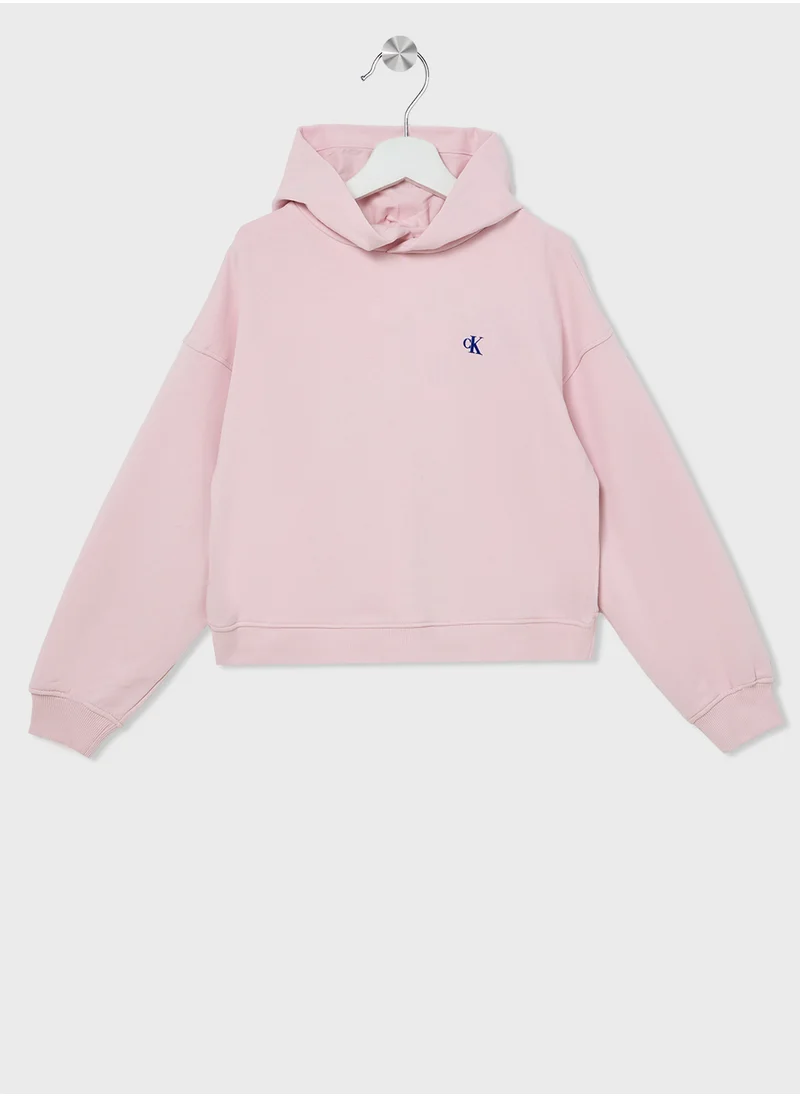 كالفن كلاين جينز Youth Essential Logo Hoodie