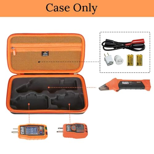Aproca Case Compatible with Klein Tools ET310 AC Circuit Breaker Finder & 80016 Circuit Breaker Finder Tool Kit & RT250 GFCI Outlet Tester, Portable Storage Bag for Accessories (Case Only) - Image 2