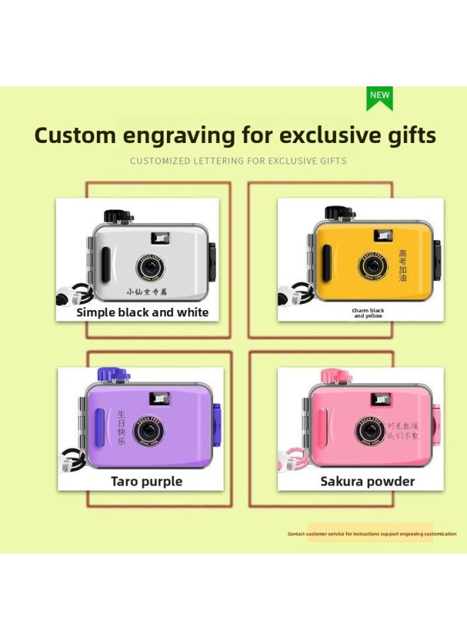 Generic Xinbai Film Camera Retro 35mm Film Ins Fool Camera Waterproof Student Photography Gift-Body Color:Perspective Retro Green Camera + Waterproof Shell + Manual  - Image 5