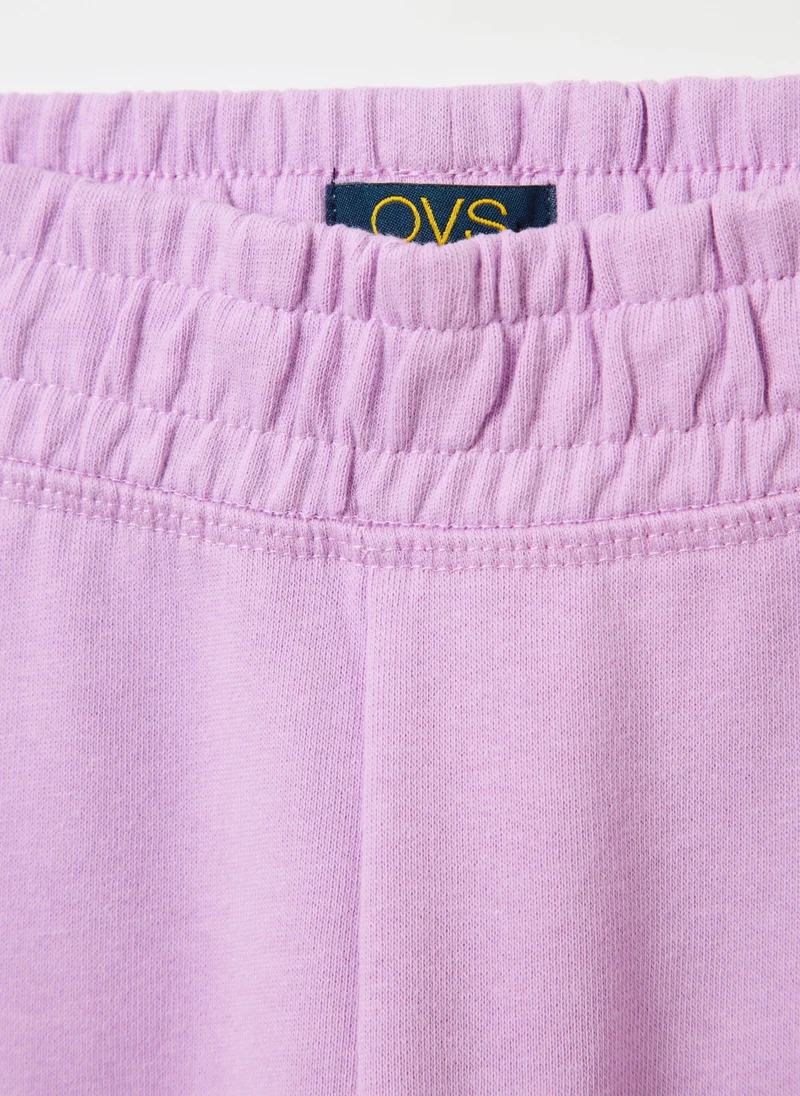 او في اس Fleece joggers with elasticated edging