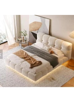 Poppins Home Luxurious Italian Solid Wood King Size Bed  Elegant & Durable Design, Premium Craftsmanship (Multiple Sizes Available, Mattress Not Included) (200x200cm)  - Image 1