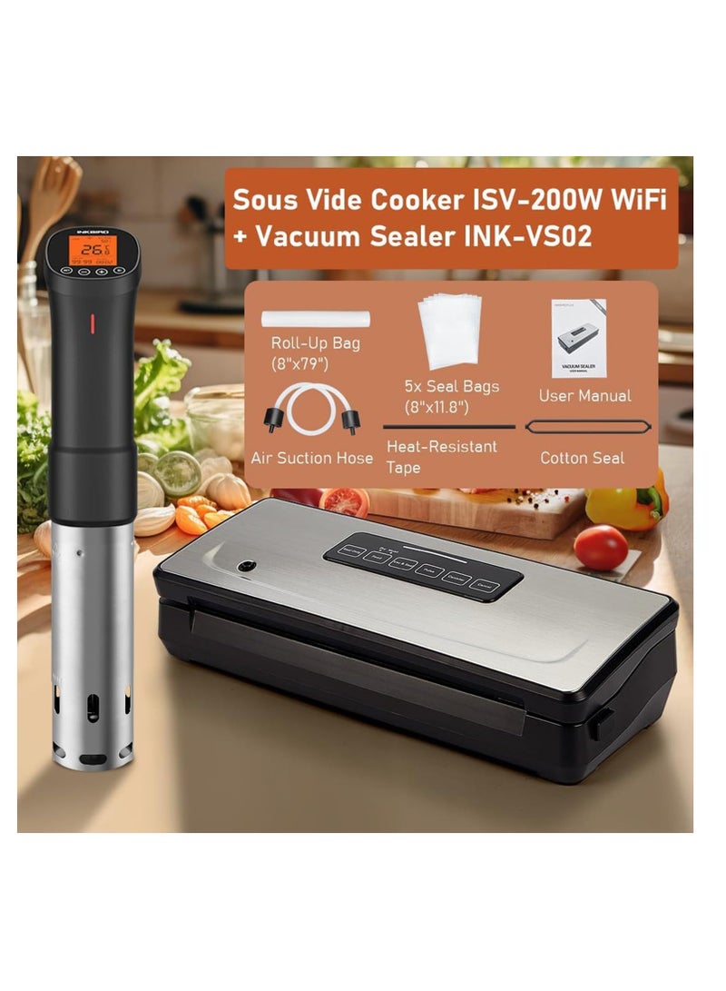 إنك بيرد جهاز طهي سوس فيد مع حقيبة تخزين واقية - Image 3