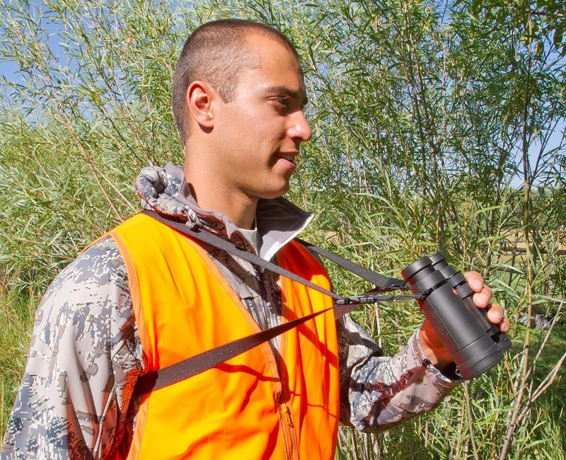 OP/TECH USA Bino/Cam Harness with Quick Release â€“ Dual Camera Shoulder Strap â€“ DSLR Camera Strap â€“ Binocular Harness for Hiking â€“ Elastic,Black - Made in USA - Image 3