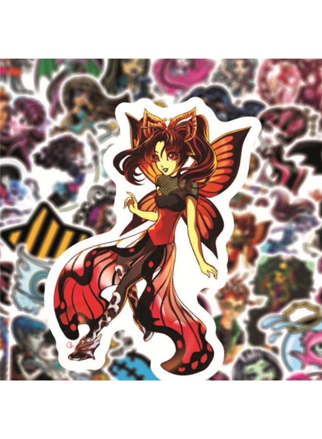 NIBEMINENT 50 Pcs Deco Kit Waterproof Stickers, High Definition Printing Bright Colors, Suitable for Laptop Skateboard Luggage Water Bottle Guitar DIY - Image 2