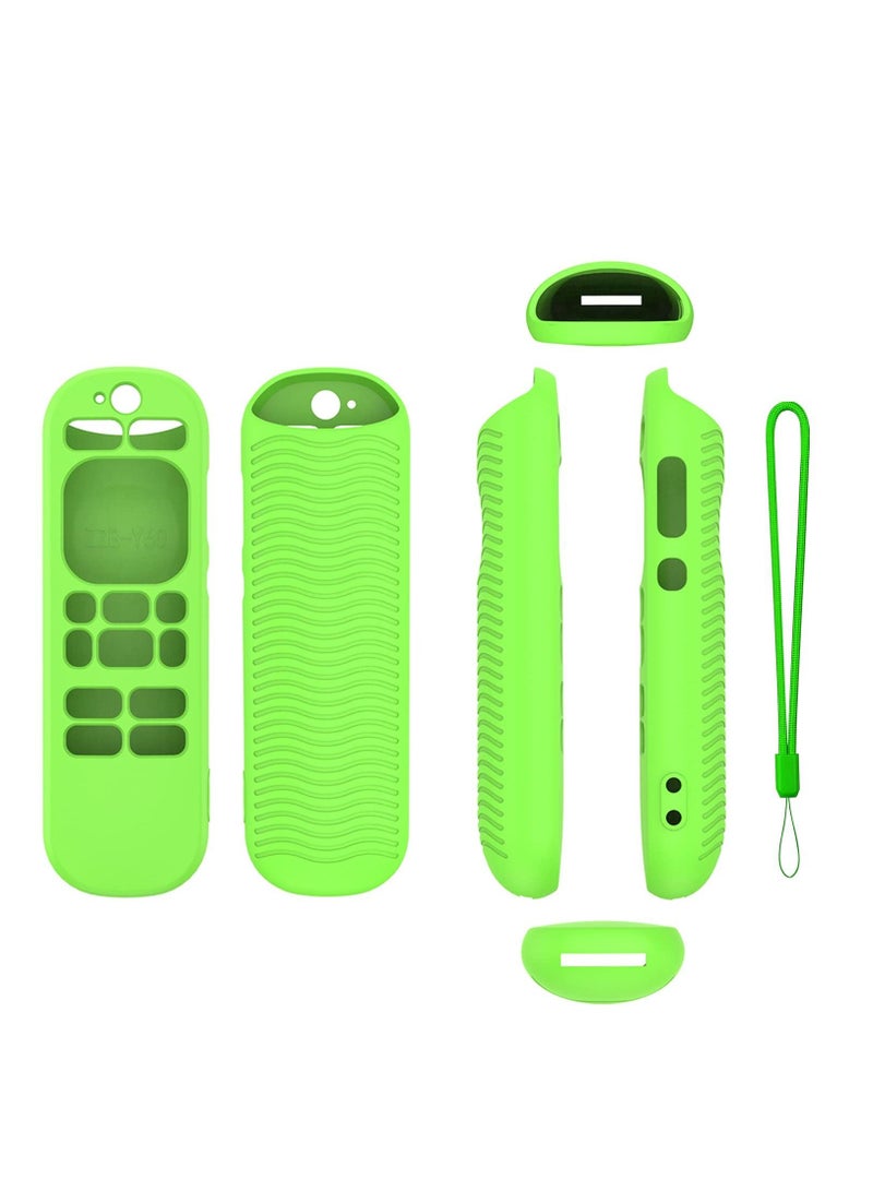 Glowing Remote Cover for Roku Voice Remote RCA1R 2023 New Slip-Resistant Silicone Control Case with Lanyard (Green) - Image 1