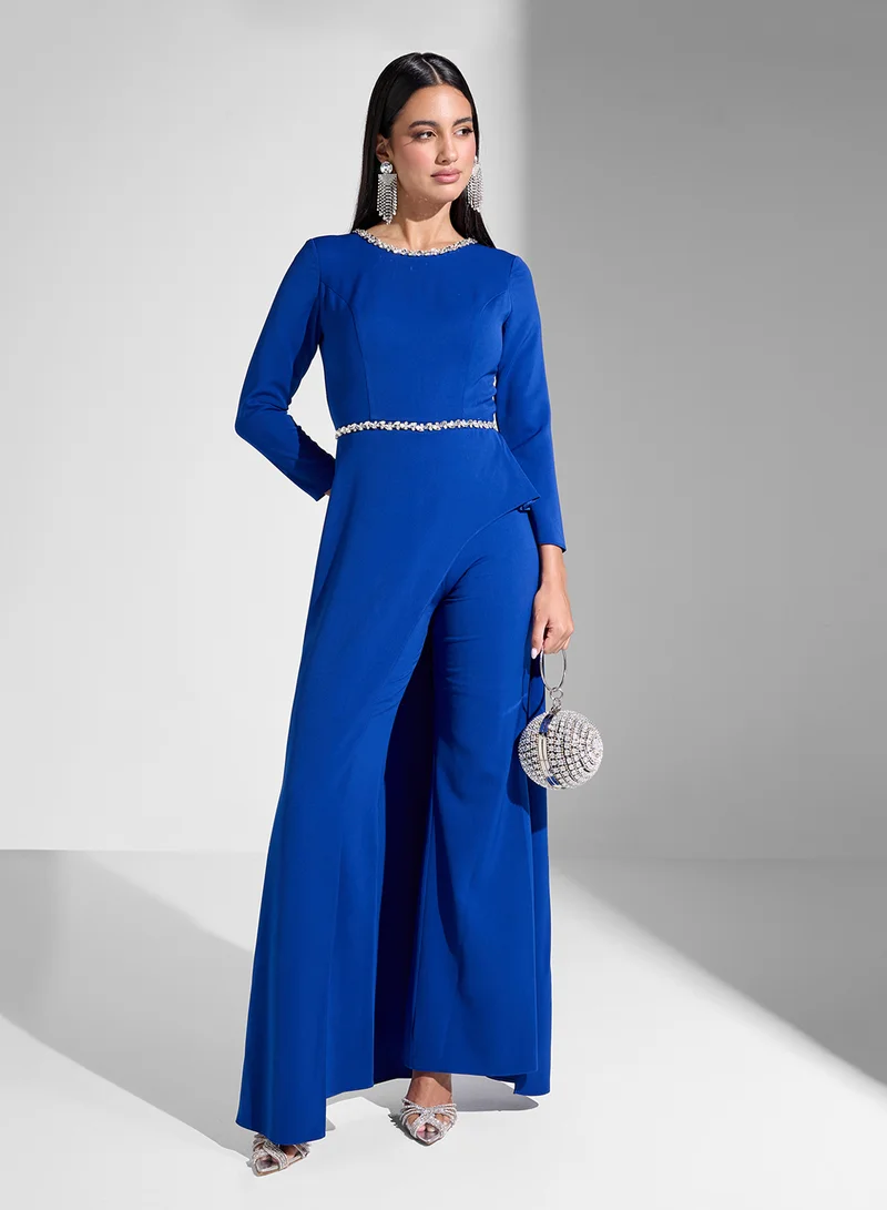 Akadia Fashion laced curve design jumpsuit