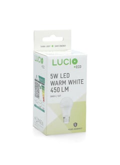 Lucio 5W 3000K 450-Lumens E27 LED Bulb Warm White  13 x 5.6 x 5.8 cm L-ST-0100-5W-3000K  - Image 5