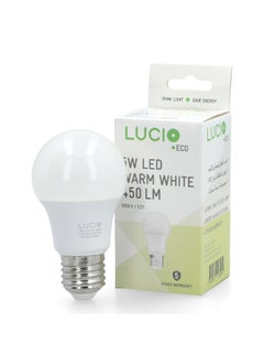 Lucio 5W 3000K 450-Lumens E27 LED Bulb Warm White  13 x 5.6 x 5.8 cm L-ST-0100-5W-3000K  - Image 2