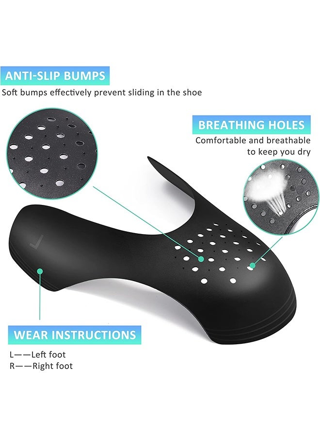 4 Pairs Shoe Creases Protector Shoe Anti Crease Guard to Prevent Sneaker Creases for Men and Women Black and White - Image 5