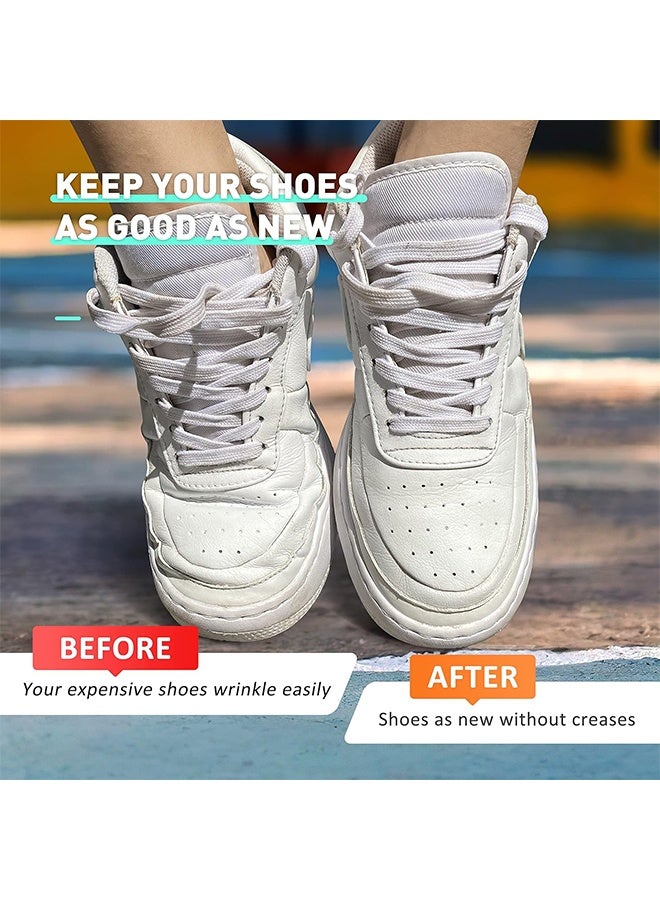 4 Pairs Shoe Creases Protector Shoe Anti Crease Guard to Prevent Sneaker Creases for Men and Women Black and White - Image 2