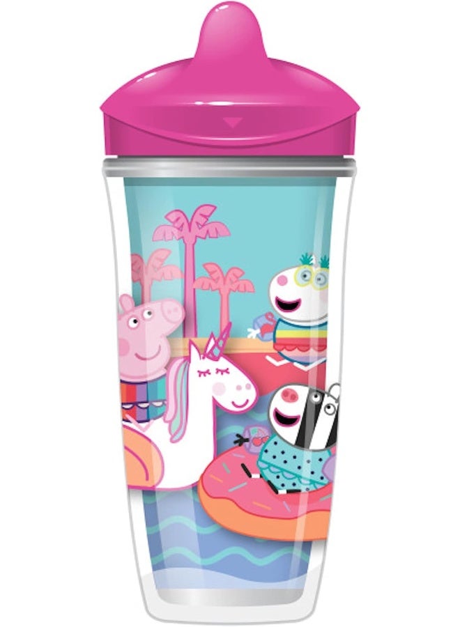 Playtex Sipsters Stage 3 Peppa Pig Spill-Proof, Leak-Proof, Break-Proof Insulated Toddler Spout Cups for Girls - 9 Ounce - 2 Count - Image 3