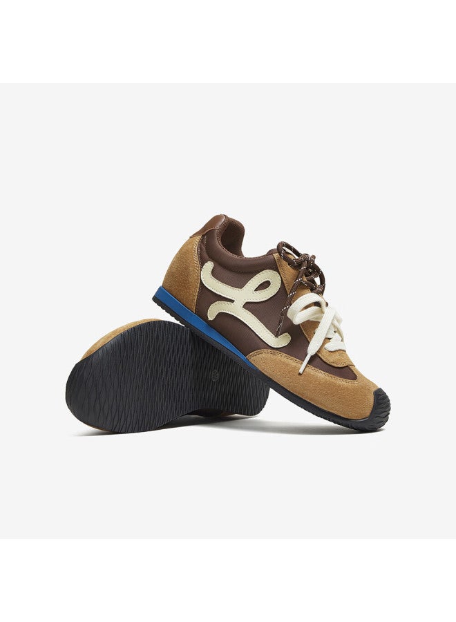 Basto 26 Spring Retro Sports Training Shoes Flat Heel Women's Casual Shoes A1834am6 Brown Beige Black Size 38 - Image 3